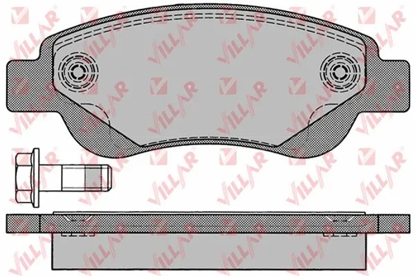 Kit de plaquettes de frein, frein à disque VILLAR 626.1235