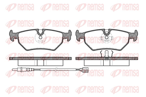 Kit de plaquettes de frein, frein à disque REMSA 0265.32