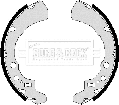 Jeu de mâchoires de frein BORG & BECK BBS6099