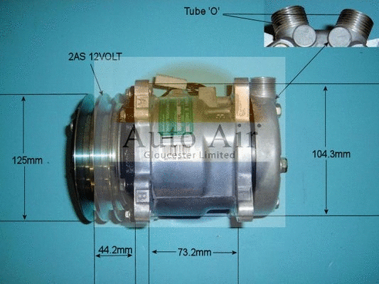 Compresseur, climatisation AUTO AIR GLOUCESTER 14-6332