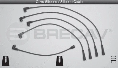 Kit de câbles d'allumage BRECAV 25.522