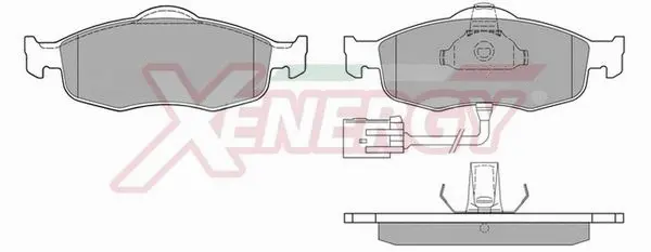 Kit de plaquettes de frein, frein à disque AP XENERGY X40516