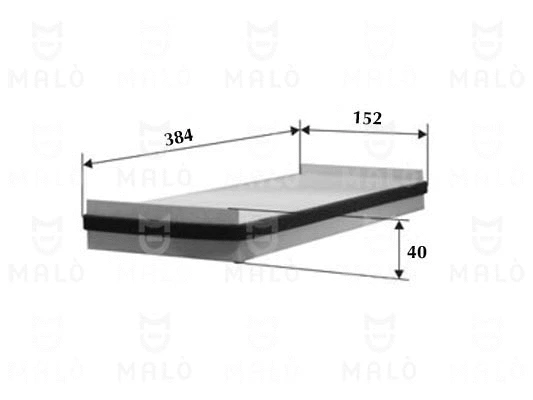 Filtre, air de l'habitacle AKRON-MALÒ 1530841