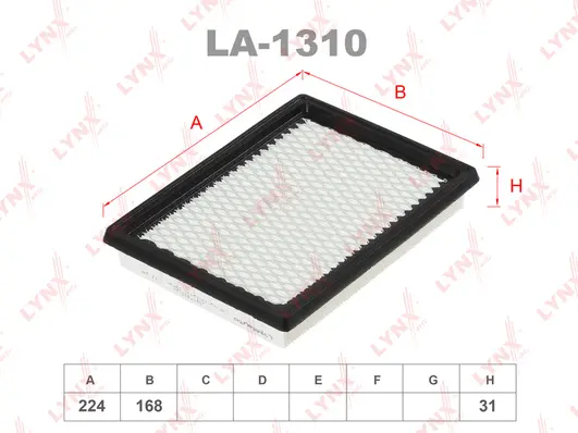 Filtre à air LYNXAUTO LA-1310