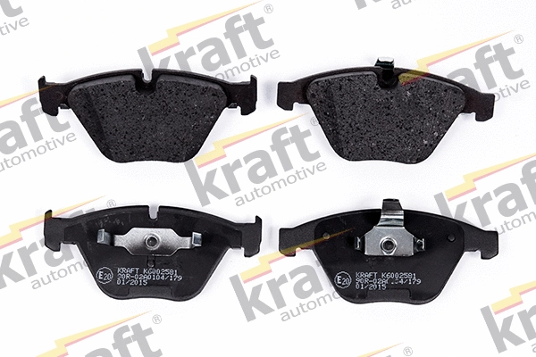 Kit de plaquettes de frein, frein à disque KRAFT AUTOMOTIVE 6002581