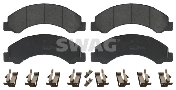 Kit de plaquettes de frein, frein à disque SWAG 33 10 6515