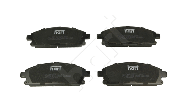 Kit de plaquettes de frein, frein à disque HART 254 210