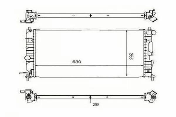 Radiateur, refroidissement du moteur ORDONEZ 2060269
