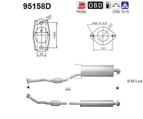 Catalyseur AS 95158D
