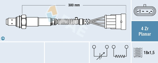 Sonde lambda FAE 77641