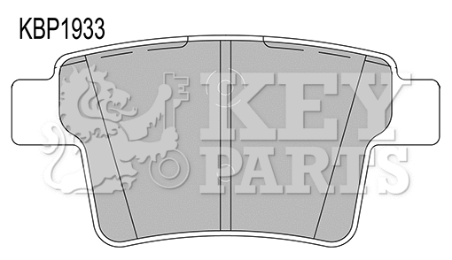 Kit de plaquettes de frein, frein à disque KEY PARTS KBP1933