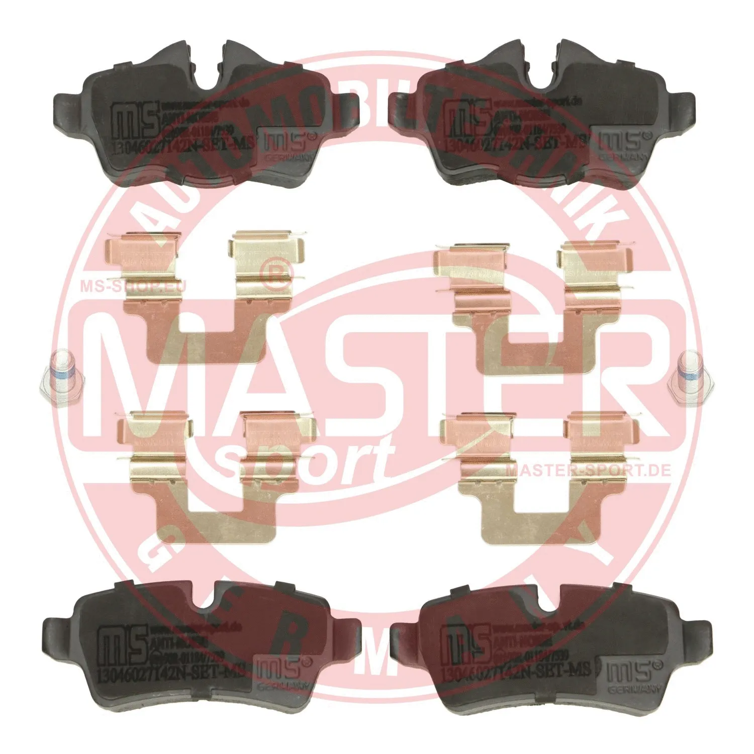 Kit de plaquettes de frein, frein à disque MASTER-SPORT GERMANY 13046027142N-SET-MS