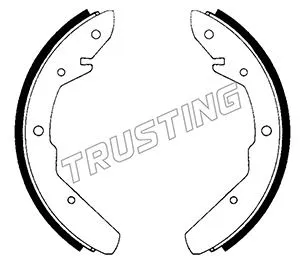 Jeu de mâchoires de frein TRUSTING 124.260