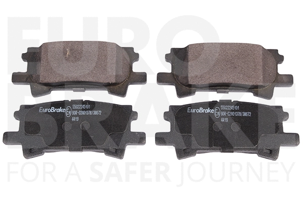 Kit de plaquettes de frein, frein à disque EUROBRAKE 55022245101