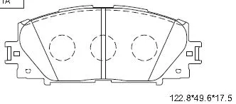 Kit de plaquettes de frein, frein à disque ASIMCO KD2764