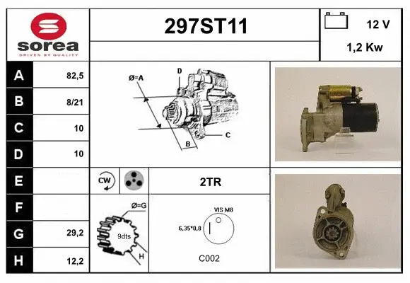 Démarreur STARTCAR 297ST11
