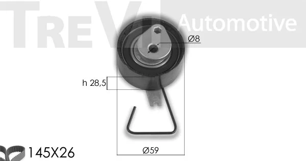 Kit de courroie crantée TREVI AUTOMOTIVE KD1315