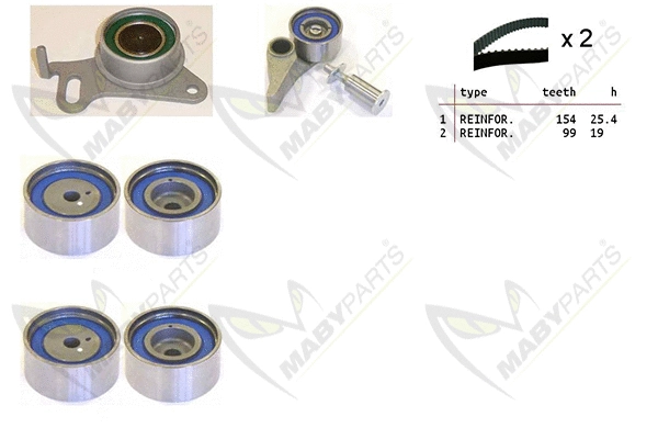 Kit de courroie crantée MABYPARTS OBK010190