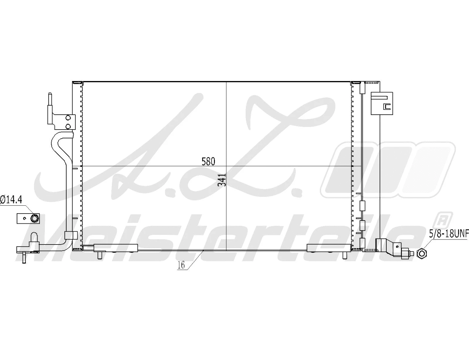 Condenseur, climatisation A.Z. Meisterteile AZMT-45-030-1143