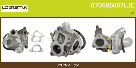 Turbocompresseur, suralimentation LGK 070086007LJE