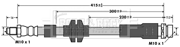 Flexible de frein BORG & BECK BBH7376
