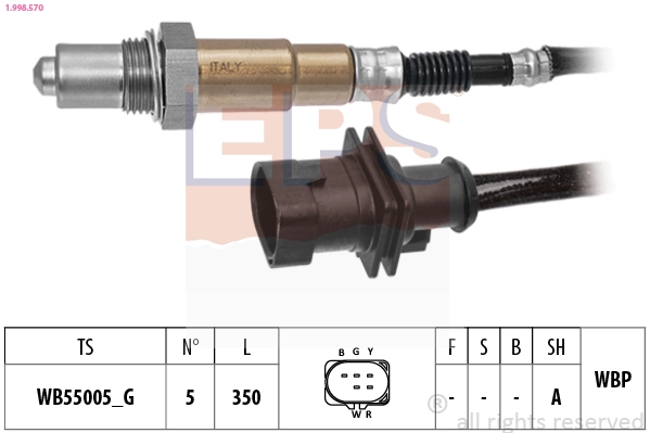 Sonde lambda EPS 1.998.570