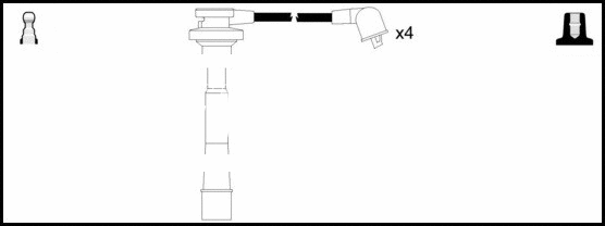 Kit de câbles d'allumage LEMARK HOES296