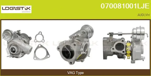 Turbocompresseur, suralimentation LGK 070081001LJE