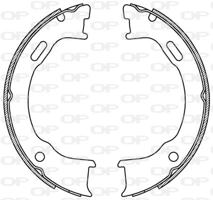 Jeu de mâchoires de frein OPEN PARTS BSA2218.00