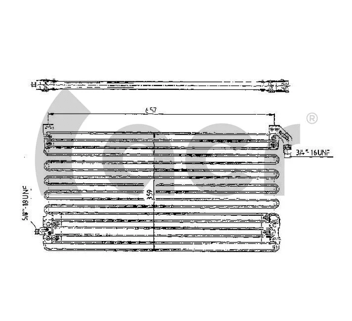 Condenseur, climatisation ACR 300142