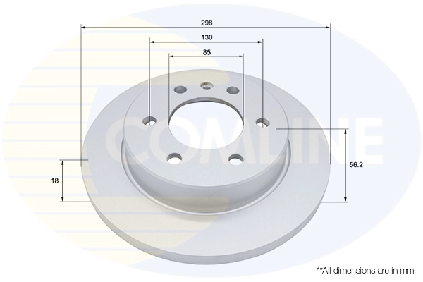 Disque de frein COMLINE ADC5091