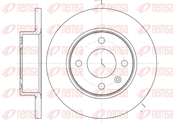 Disque de frein REMSA 6060.00