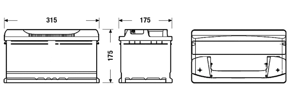 Batterie de démarrage TUDOR TB802