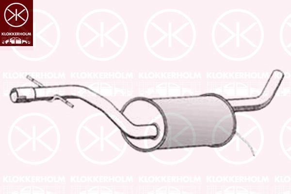 Silencieux central KLOKKERHOLM 95338655