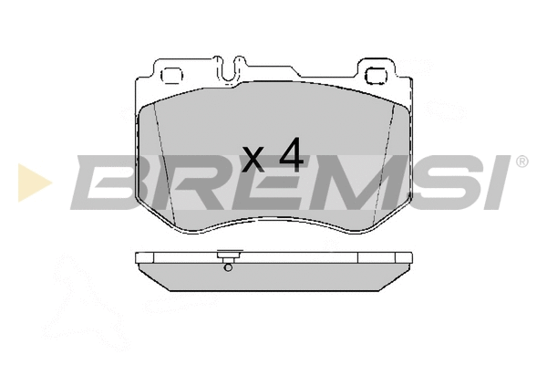 Kit de plaquettes de frein, frein à disque BREMSI BP3636