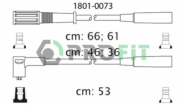Kit de câbles d'allumage PROFIT 1801-0073