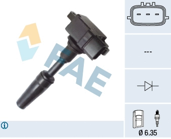 Bobine d'allumage FAE 80382