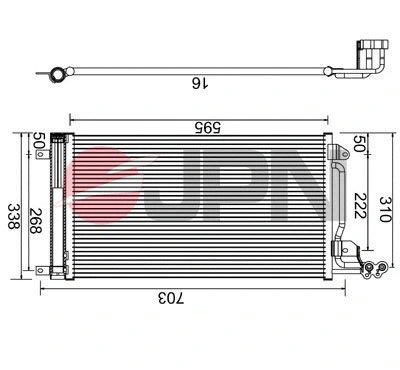 Condenseur, climatisation JPN 60C9144-JPN