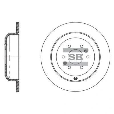 Disque de frein Hi-Q SD2066