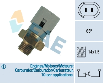 Contact thermique, voyant avertisseur de liquide de refroid. FAE 35690