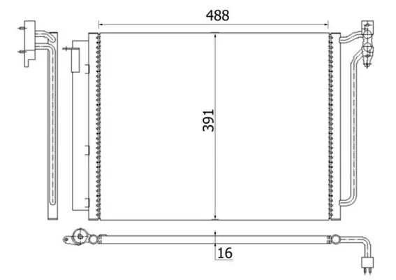 Condenseur, climatisation MAHLE AC 311 001S