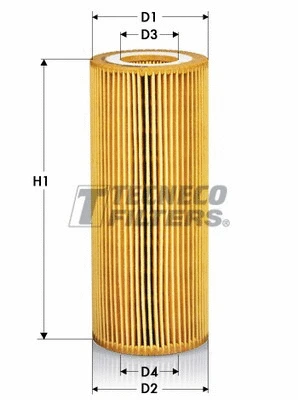 Filtre à huile TECNECO FILTERS OL09496E