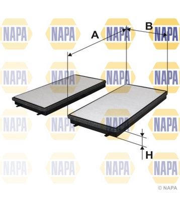 Filtre, air de l'habitacle NAPA NFC4300
