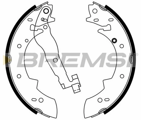 Jeu de mâchoires de frein BREMSI GF0419