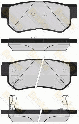 Kit de plaquettes de frein, frein à disque Brake ENGINEERING PA1709