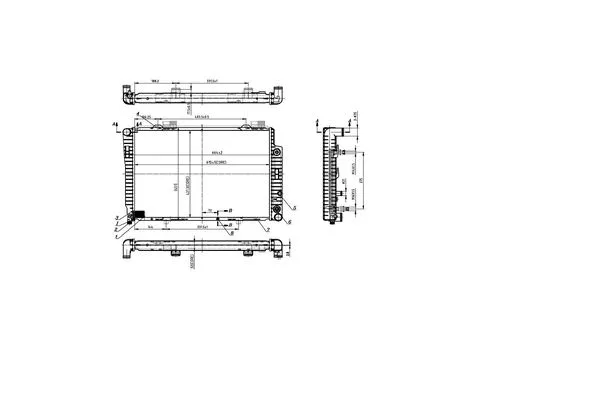 Radiateur, refroidissement du moteur ORDONEZ 2066020