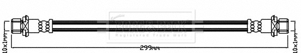 Flexible de frein BORG & BECK BBH8228