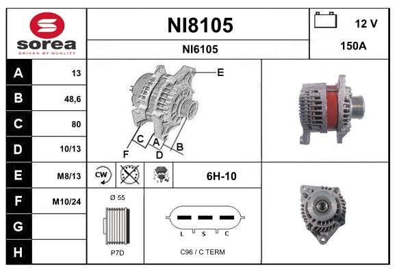 Alternateur SNRA NI8105