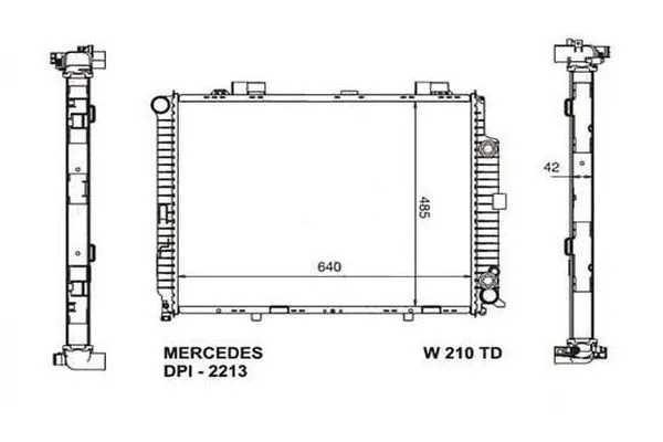 Radiateur, refroidissement du moteur ORDONEZ 2060336