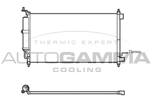Condenseur, climatisation AUTOGAMMA 105869